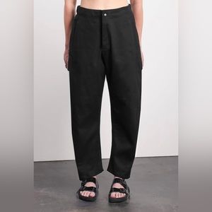 Roucha Black Paya Slim Wide Leg High Waist Denim